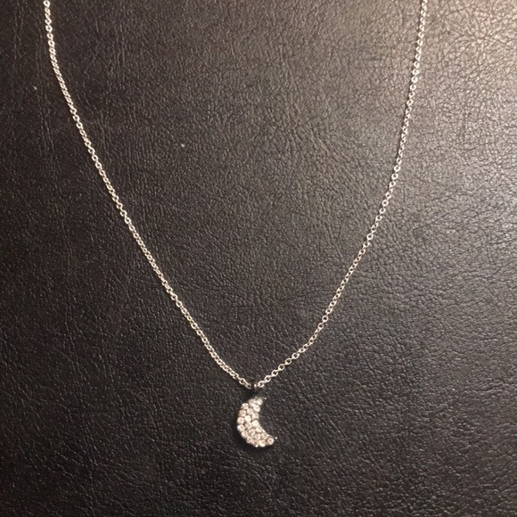 Claire's Jewelry Half Moon Crystal Necklace By Claires Poshmark